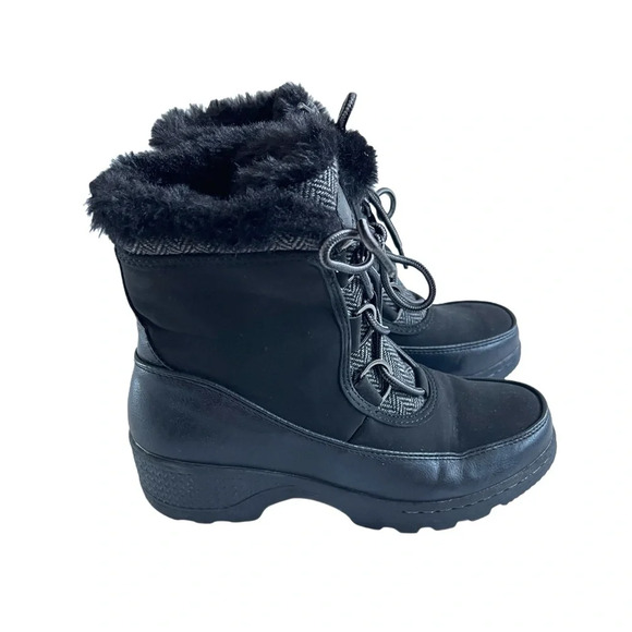 JBU Shoes - JBU BY JAMBU NORTHGATE Vegan leather faux fur HERRINGBONE WATERPROOF BOOT 7